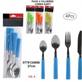 0778124686 – PACK 4 TALHERES CORES SORTIDAS (PREÇO P/ UN.)