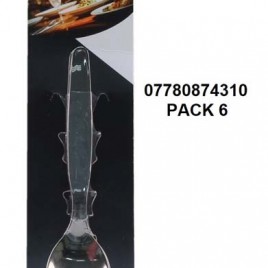 07780874310 – PACK 6 COLHERES DE CHÁ FRISO INOX
